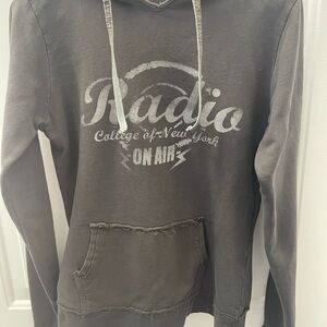 Alcott Felpe Donna Pirate Gray Womens Size M Cotton Hoodie Sweatshirt